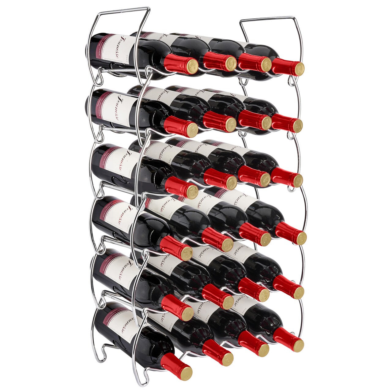 Sorbus Tiered Classic Style Stackable Wine Rack - Perfect for Bar, Wine Cellar, Basement, Cabinet, Pantry, etc
